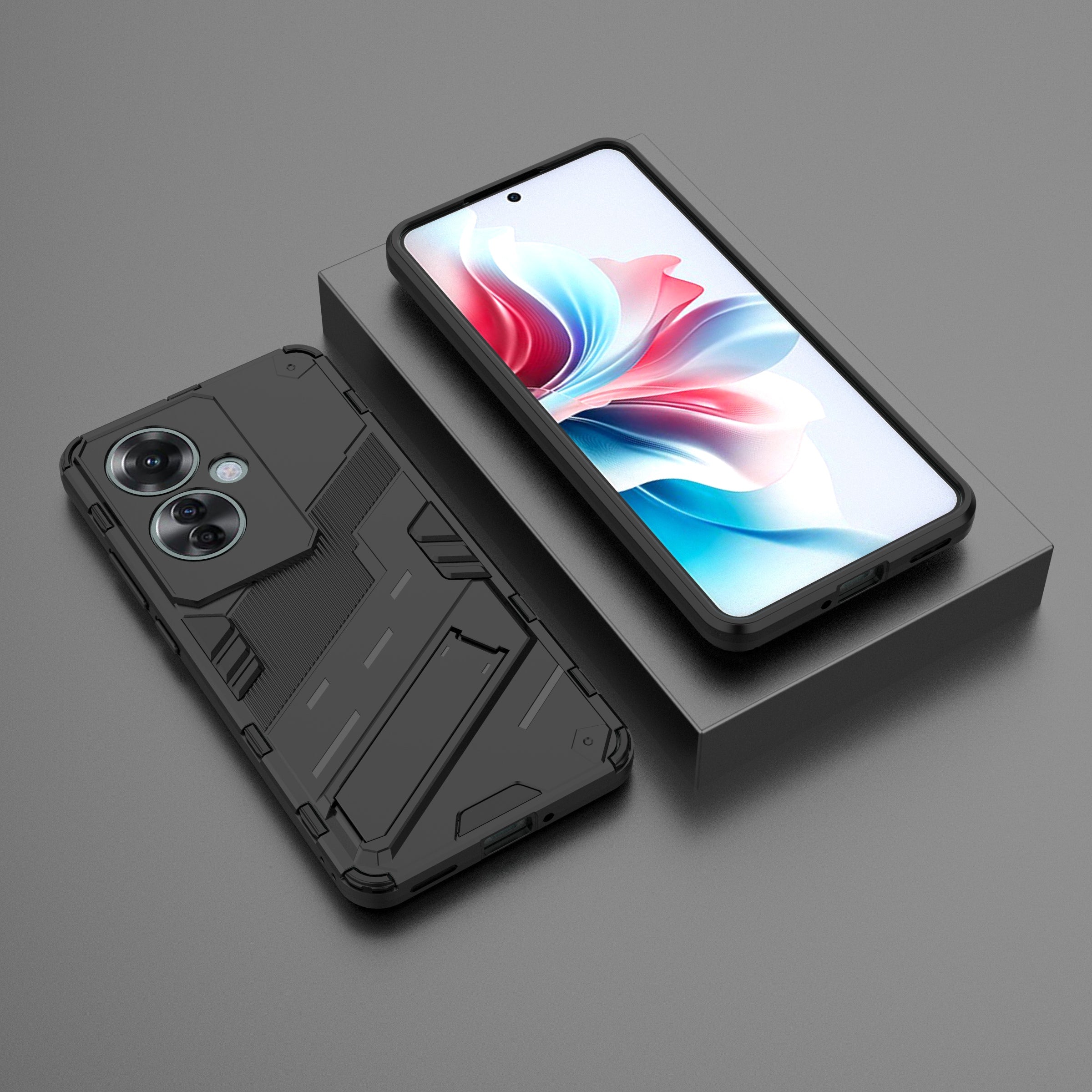 For Oppo Reno11 F 5G Kickstand Case PC+TPU Shockproof Hybrid Phone Cover For Oppo Reno11 F 5G Kickstand Case PC+TPU Shockproof Hybrid Phone Cover